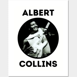 albert collins || blue Posters and Art